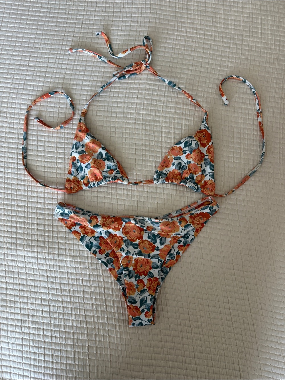 Midori Floral Tie-String Bikini Set